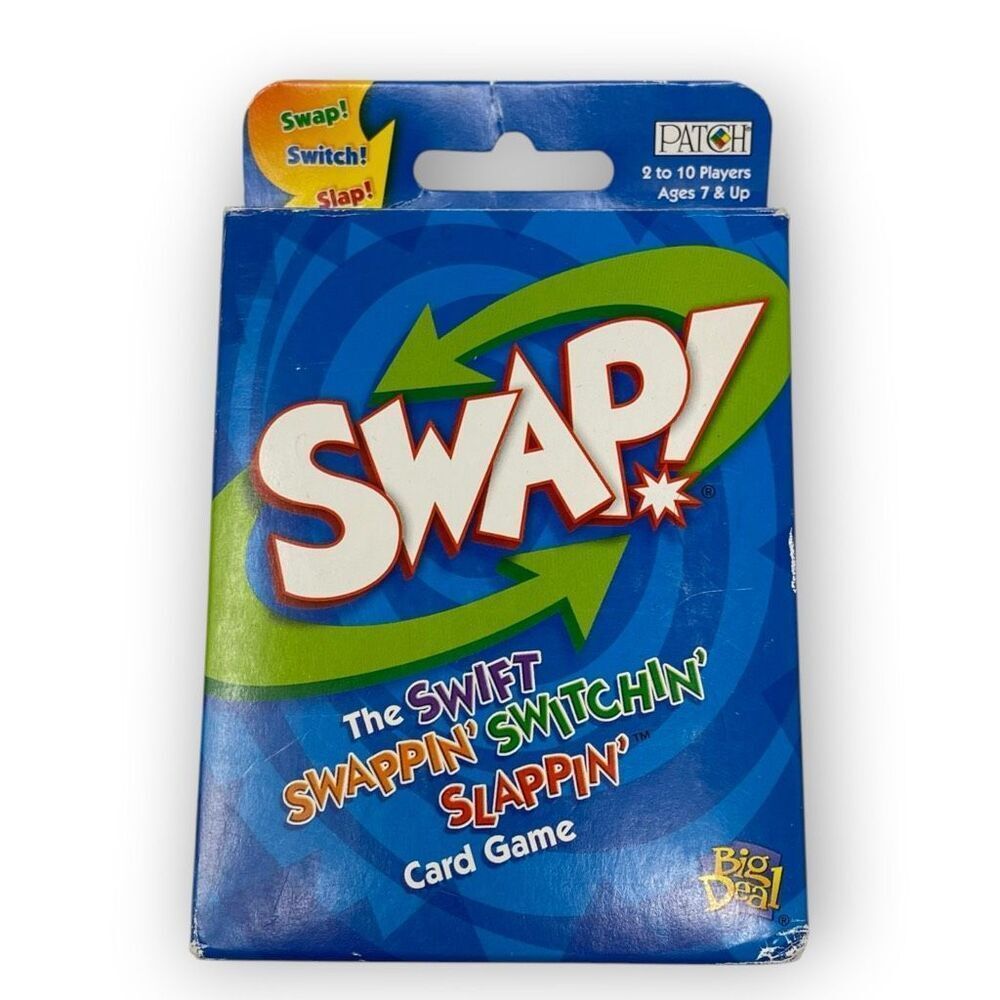 SWAP! Swap Switch Slap Card Game Vintage 2002 Patch Products Big Deal Preowned